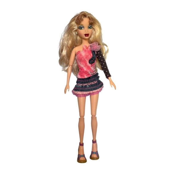 Vintage 2000 My Scene Doll Rebel Style Kennedy Long Blonde Hair Blue Green Eyes - Picture 1 of 11